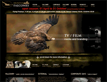 Tablet Screenshot of huntly-falconry-centre.com